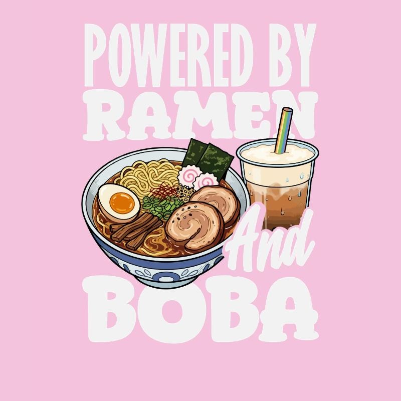 Powered by Ramen and Boba Bubble Tea