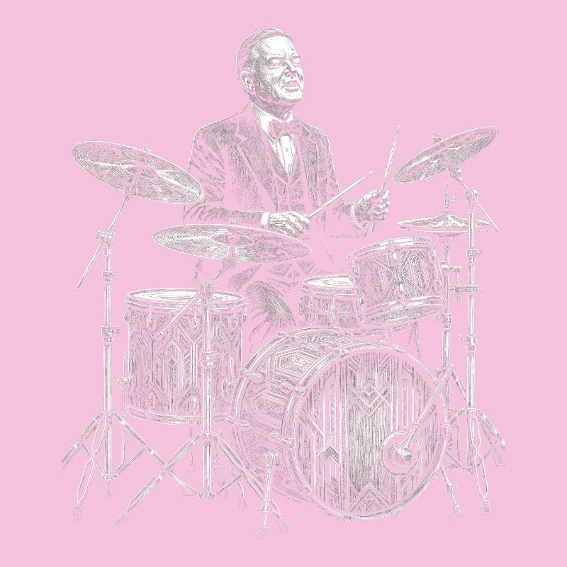 Herbert Hoover plays drums