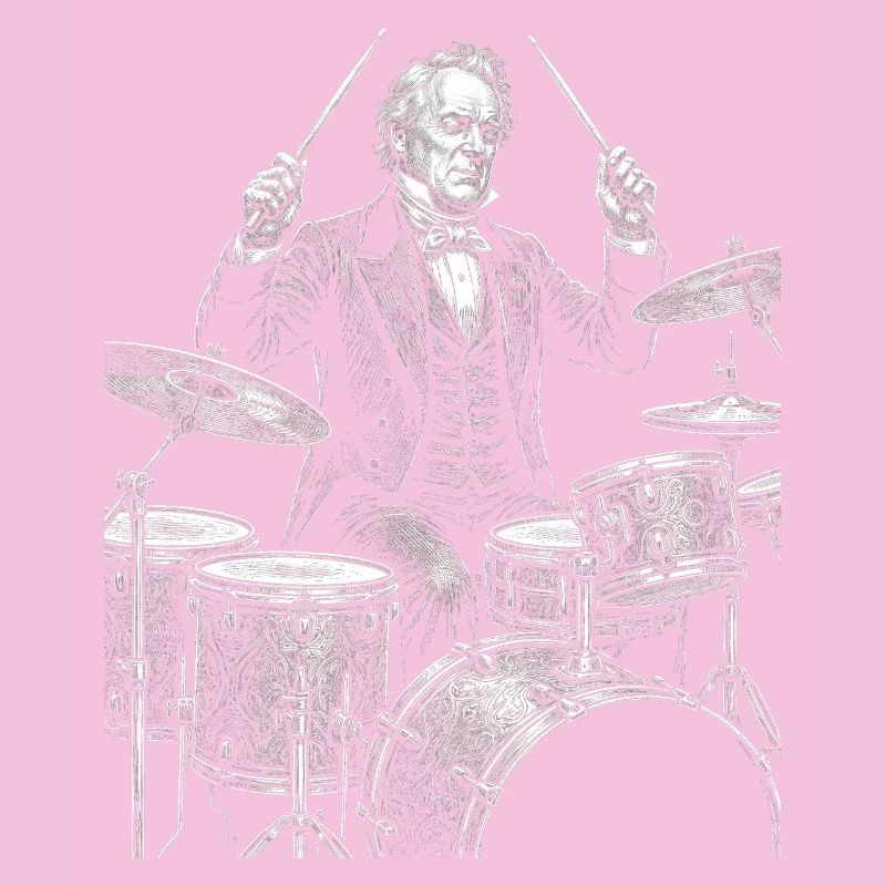 James Buchanan joue de la batterie