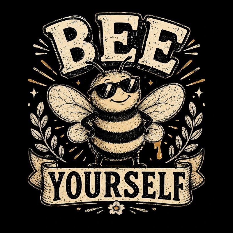 Graphique vintage Bee Yourself
