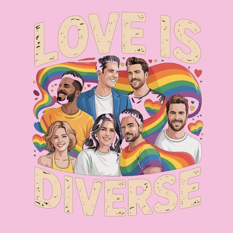 Love Is Diverse Pride Regenbogen