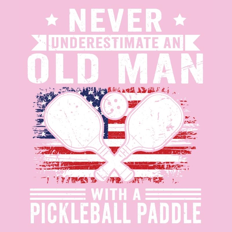 Never underestimate: Old man with pickleball