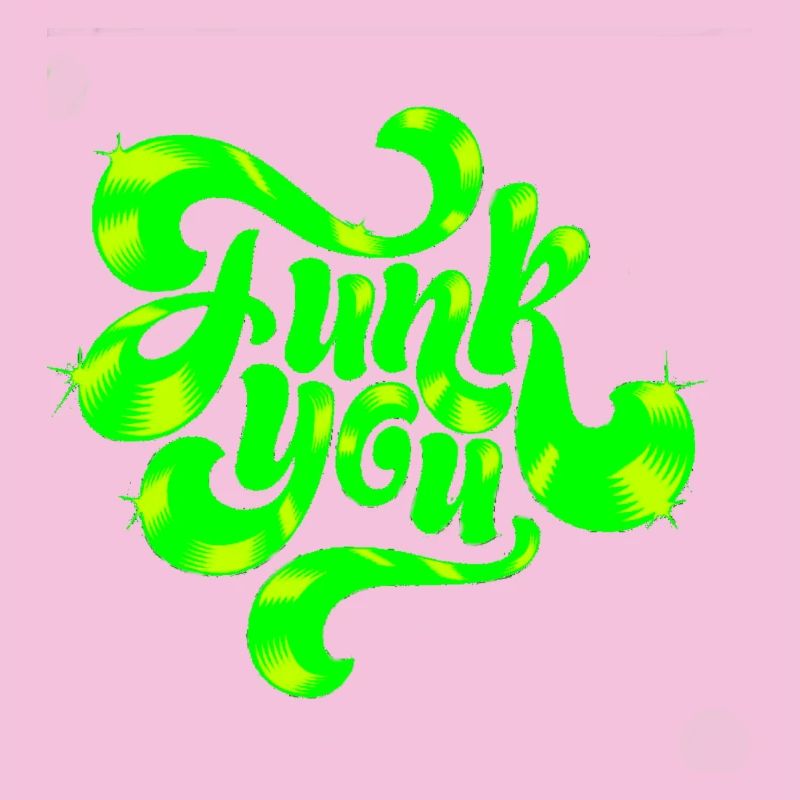 Grünes Neon-Punk-Textdesign