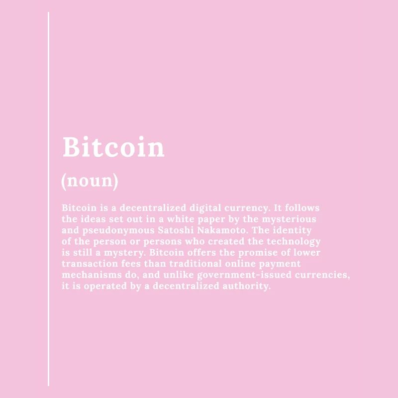 Bitcoin Monochrome Glyph Tee