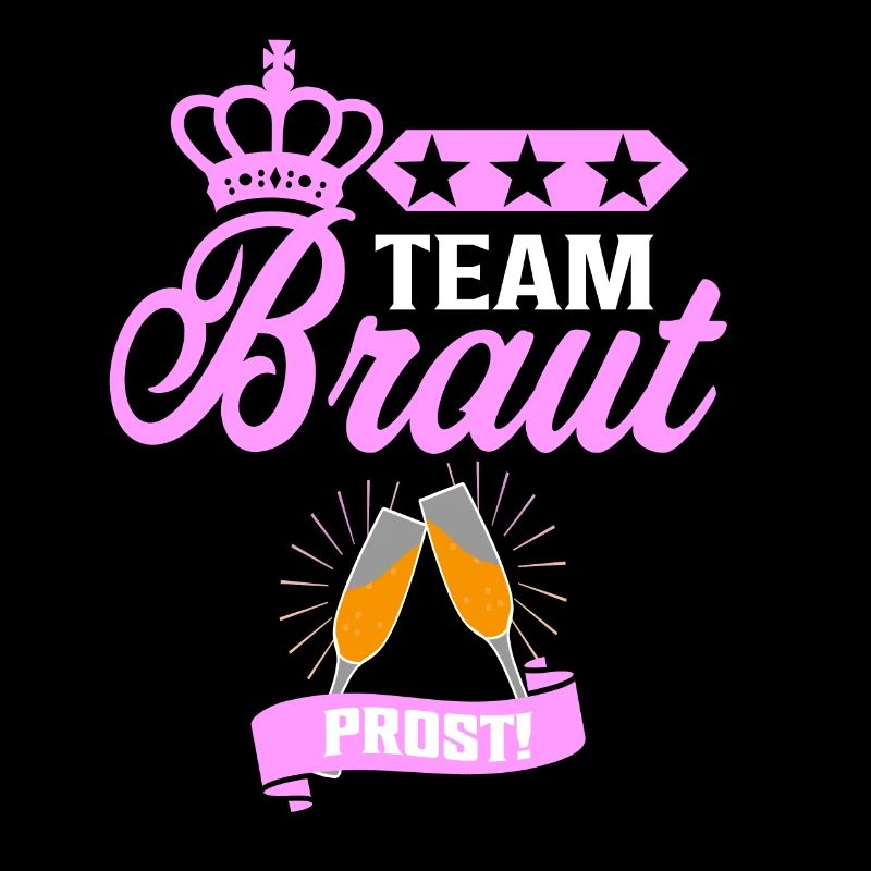 Team Braut JGA Shirt Junggesellinnenabschied Idee