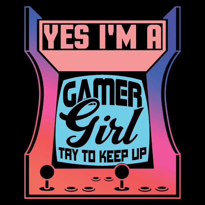 Ja, ich bin ein Gamer-Mädchen, das versucht, Schritt zu halten, Spiele lustig