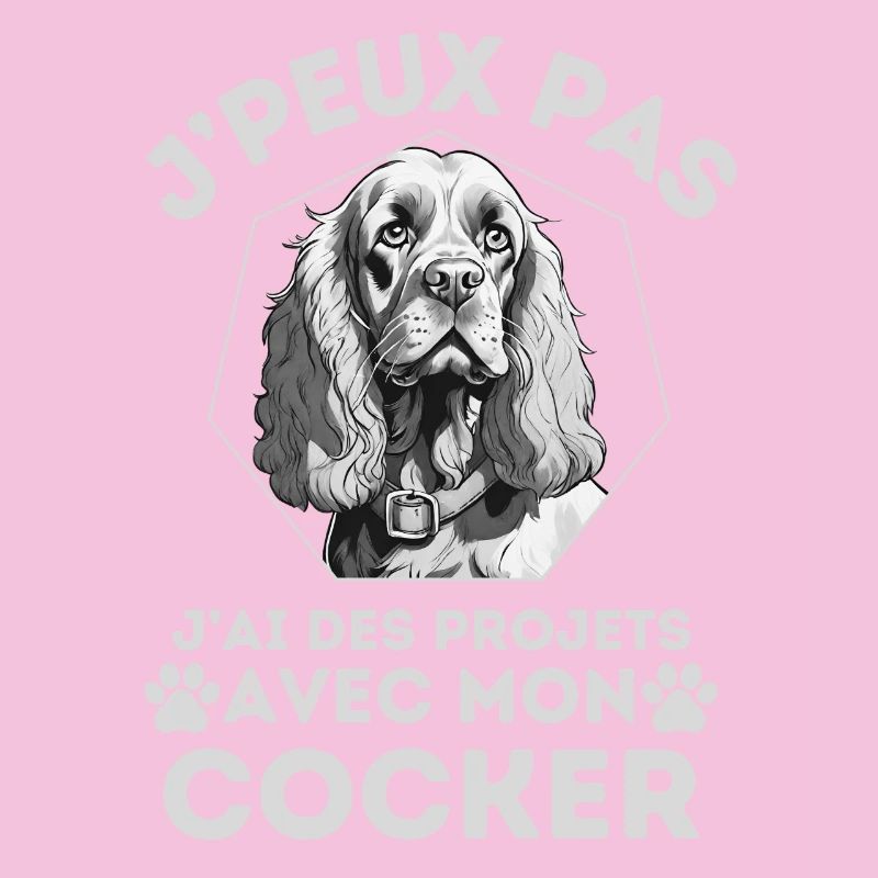 j ai des projets avec mon cocker chien mignon 1