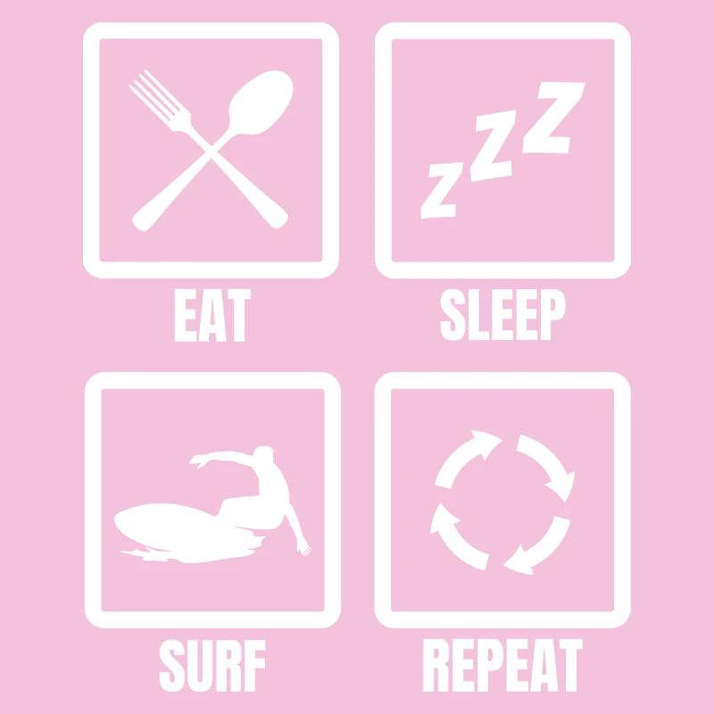 Manger, dormir, surfer, répéter
