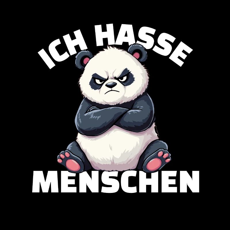 Le panda déteste les gens Design