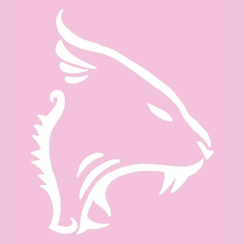Lion minimaliste blanc