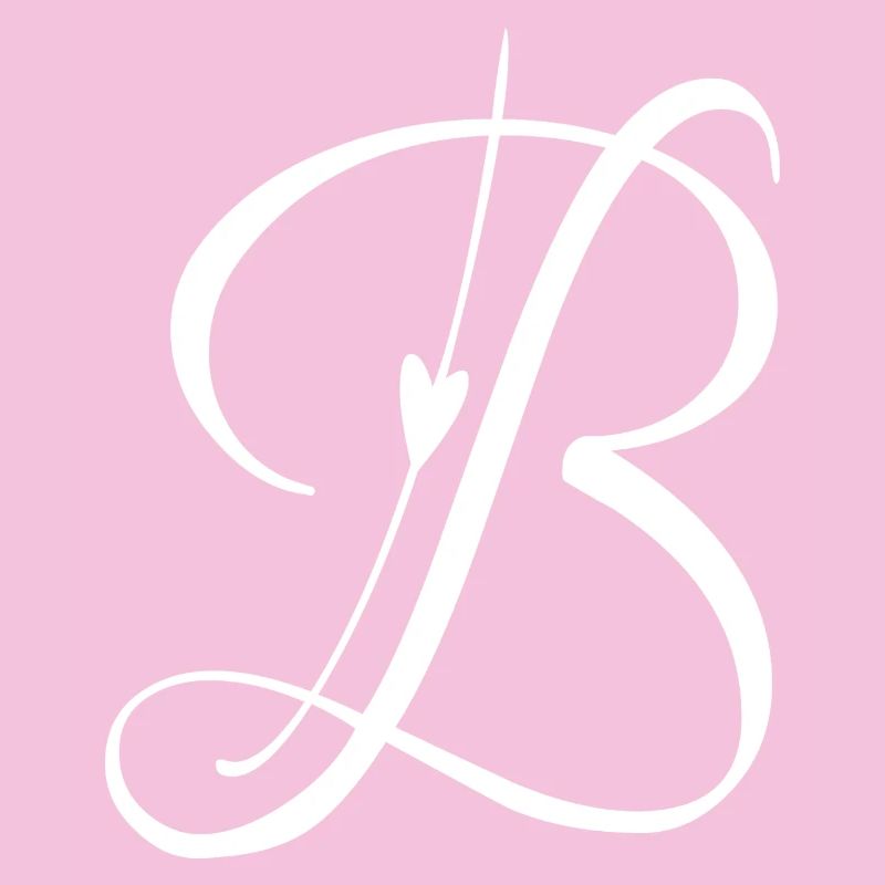 Lettre B Alphabet Initial Monogramme Poche Style