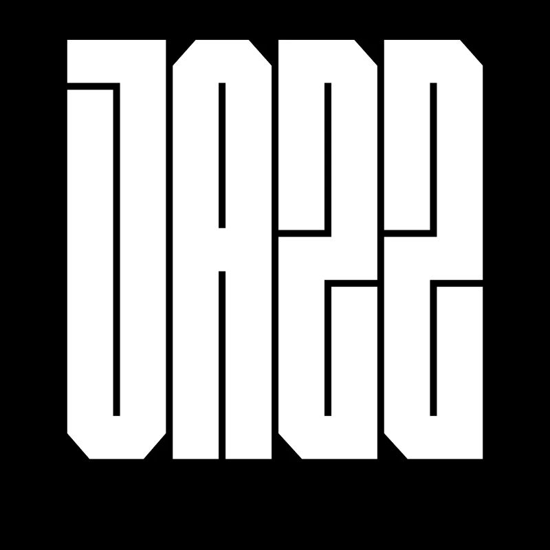 Typographie du bloc jazz