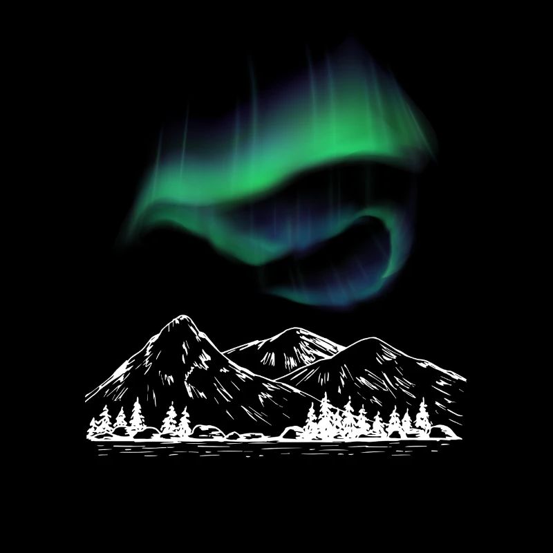 Aurore alpine graphique