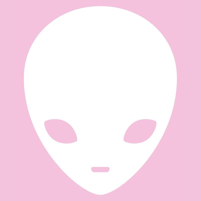 Cosmic Alien Silhouette Minimal