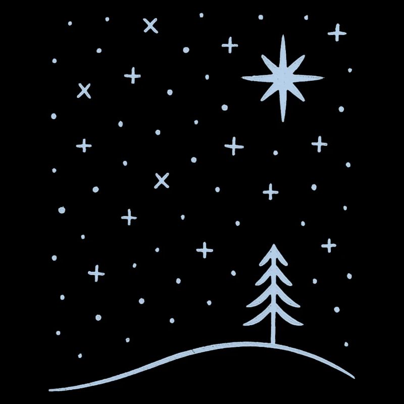 polar tree snowflakes