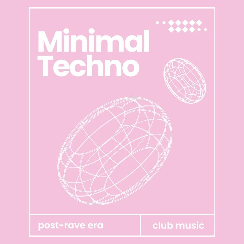 Minimal-Techno-Musik-Sphären-Design