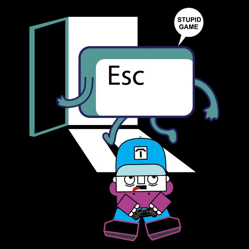 Escape Key Hero Retro Gamer Keycap