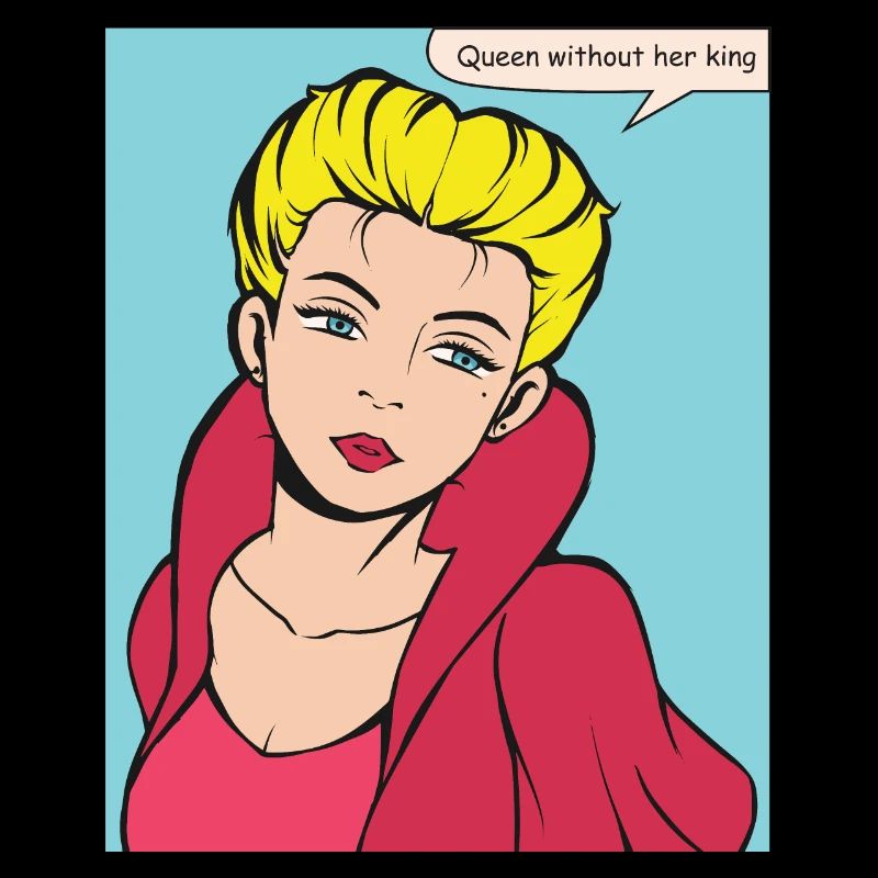 Reine sans roi Pop Art