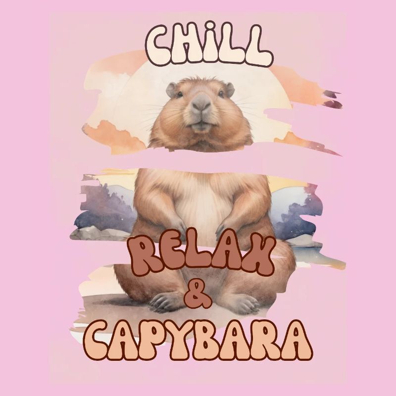 Chill Relax Capybara – Design d’animaux mignons et calmes