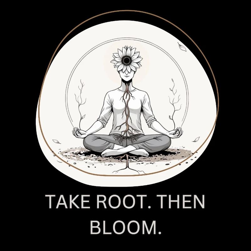 Flower meditation with root connection