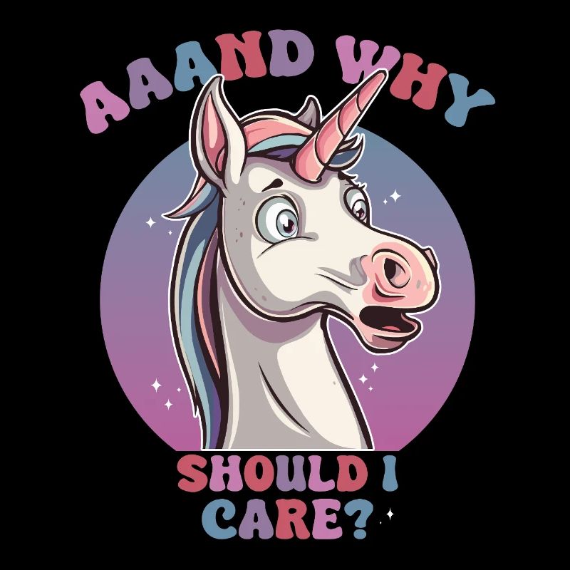 Verspielter Einhorn Spruch