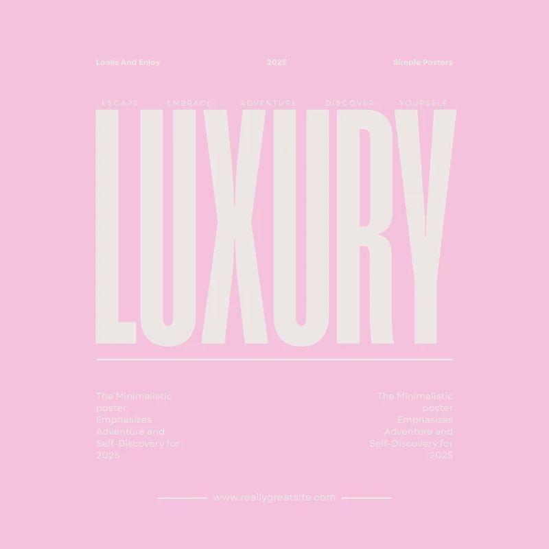 Typographie majuscule de luxe