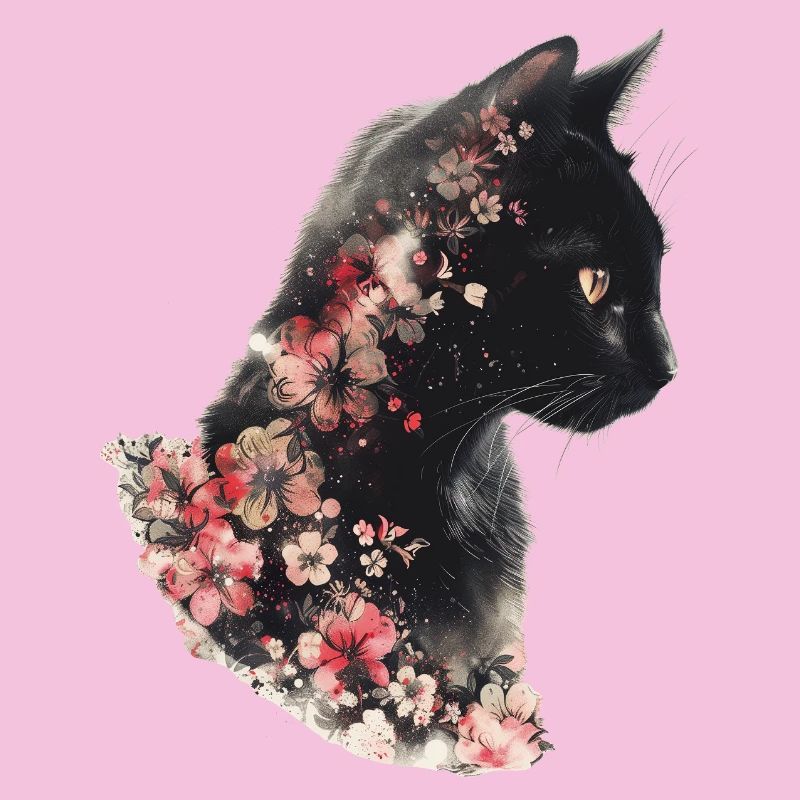 Katze Blumen