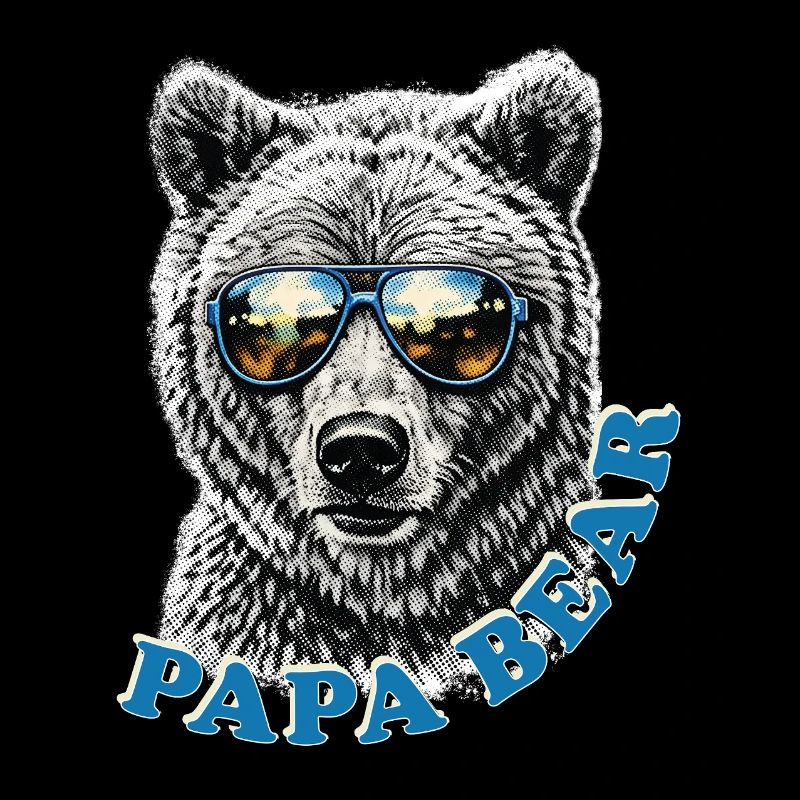 Papa Bear – Retro Vatertag Geschenkidee