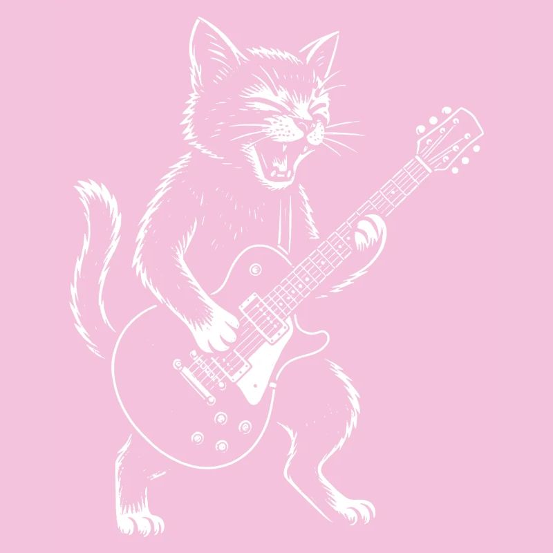 Cat Plays Guitar