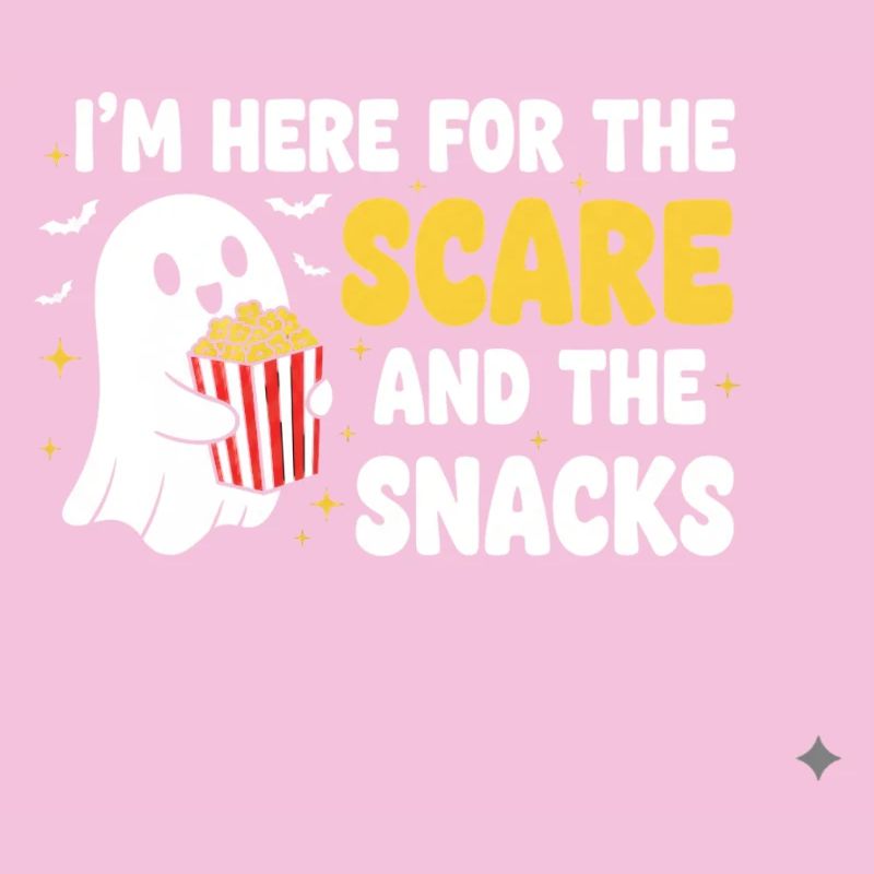 Halloween Ghost and Snacks