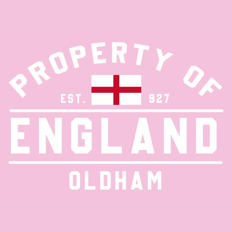 Eigentum von England Oldham Flagge