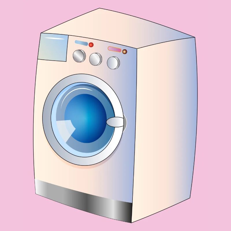 Washing machine in comic style for fresh ideas