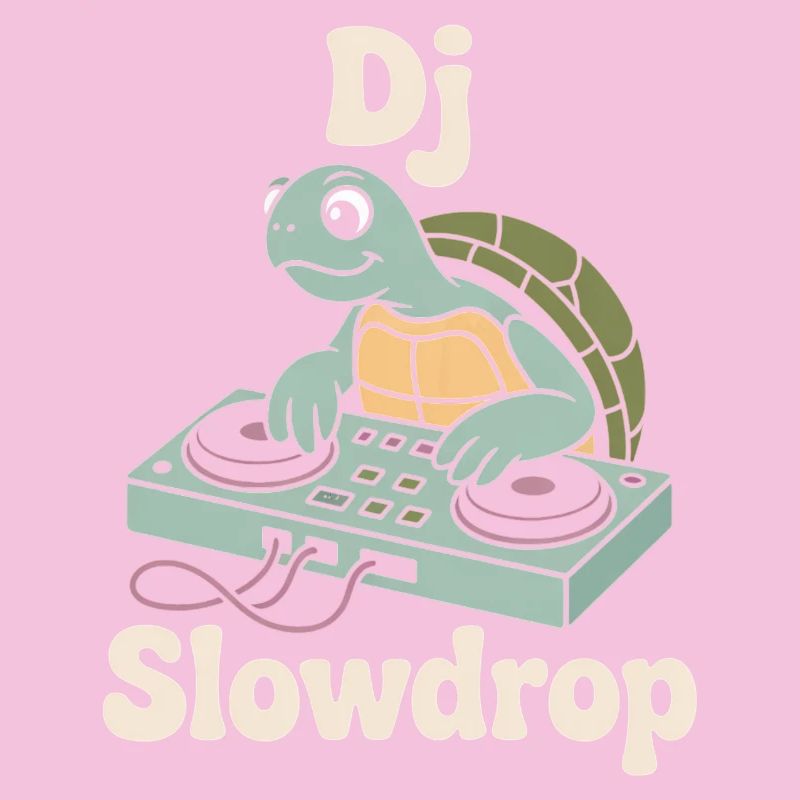 DJ Slowdrop Turtle à la cabine du DJ