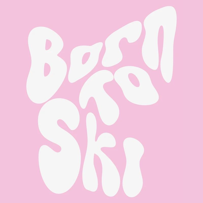 Né pour skier - Winter Design