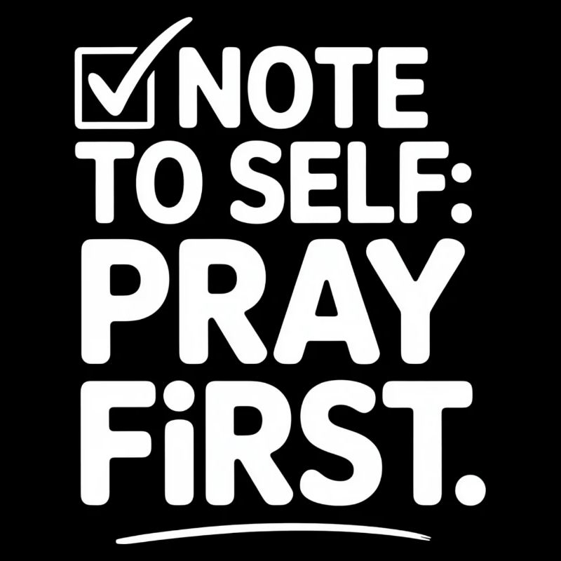 Pray First Prayer Jesus Faith