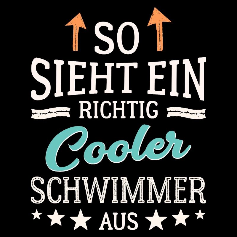 So sieht ein richtig cooler Schwimmer aus 