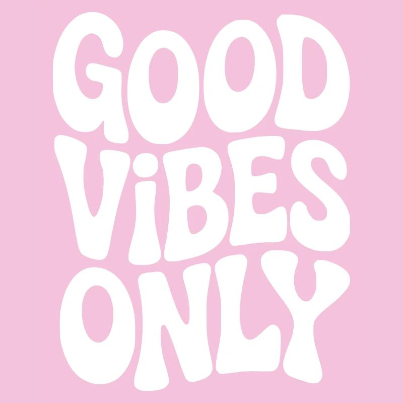 Vibing Typography in white