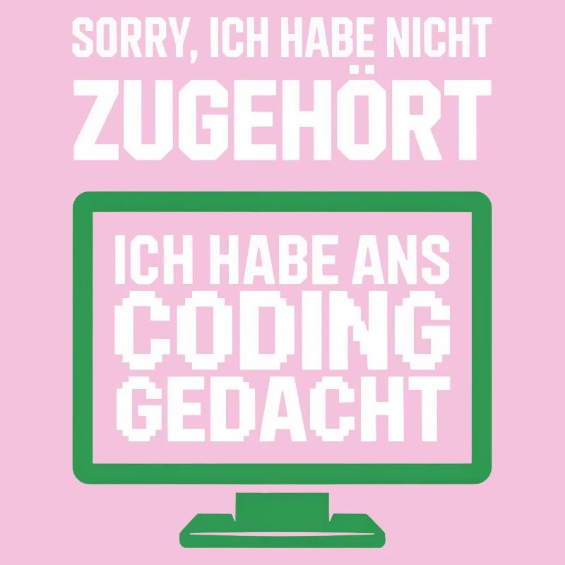 Coding Gedacht Bildschirm Spruch