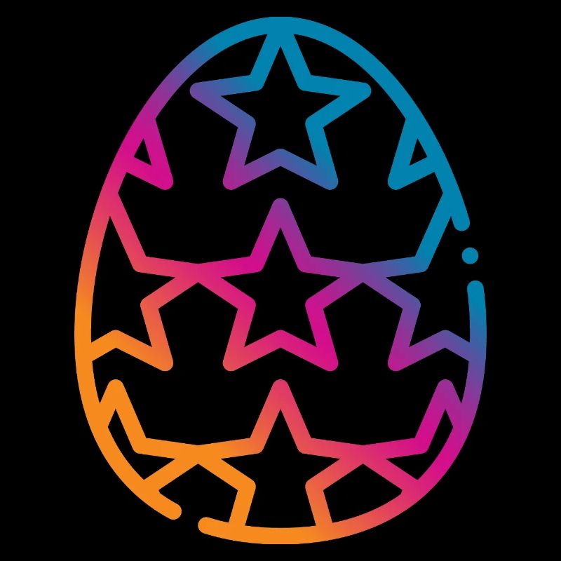 Buntes Osterei Ostern