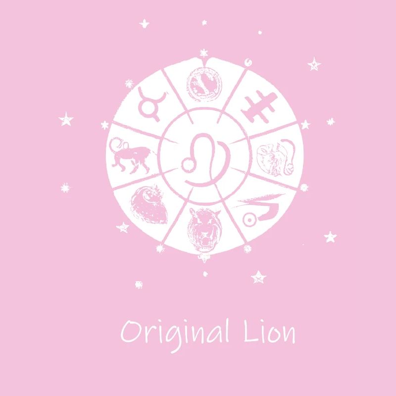 Zodiac sign Leo 001 white