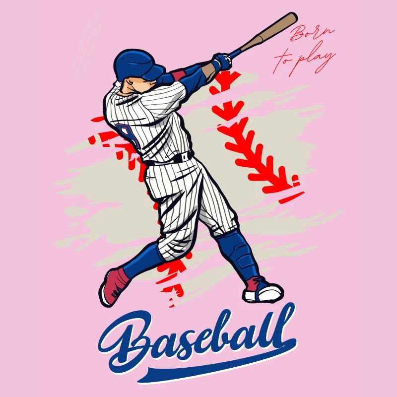 Illustration dynamique de balancement de baseball