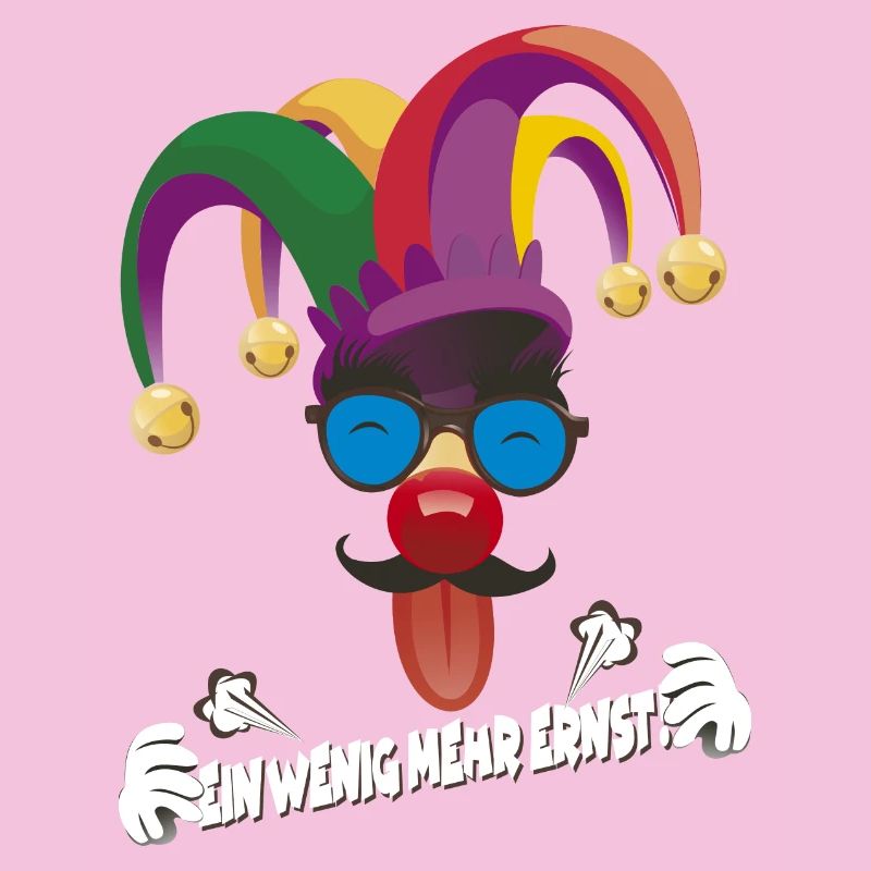 Bunter Jester mit Gläsern