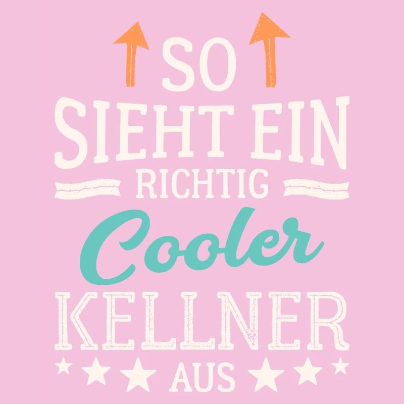 So sieht ein richtig cooler Kellner aus Bedienung