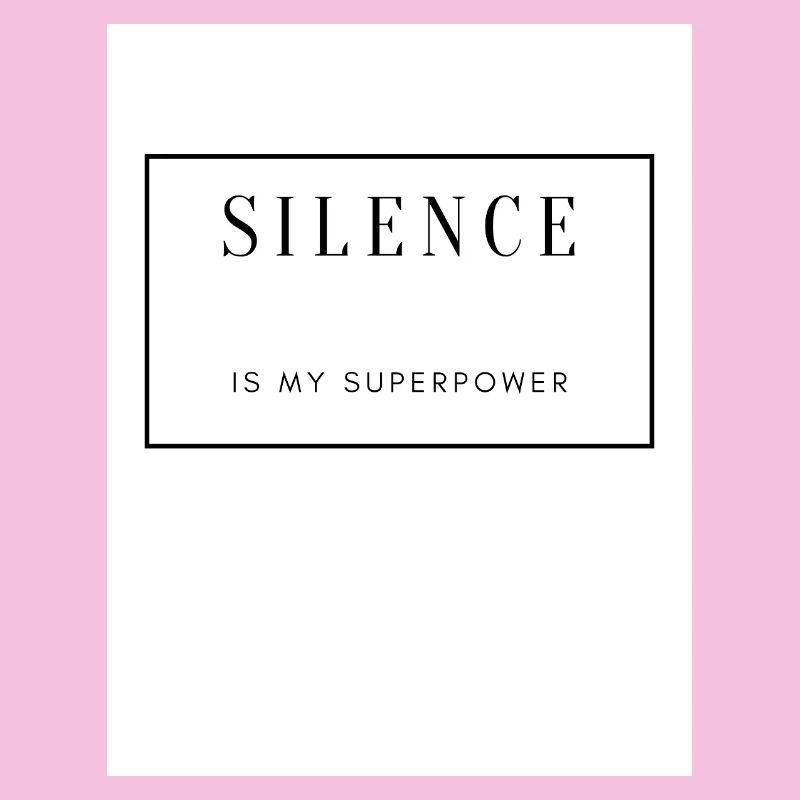 Silence, Force et Sérénité sur Textile