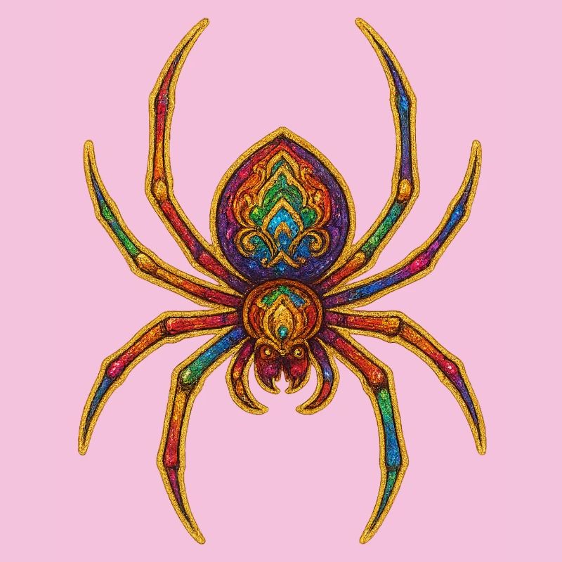 Rainbow Spider Ornament
