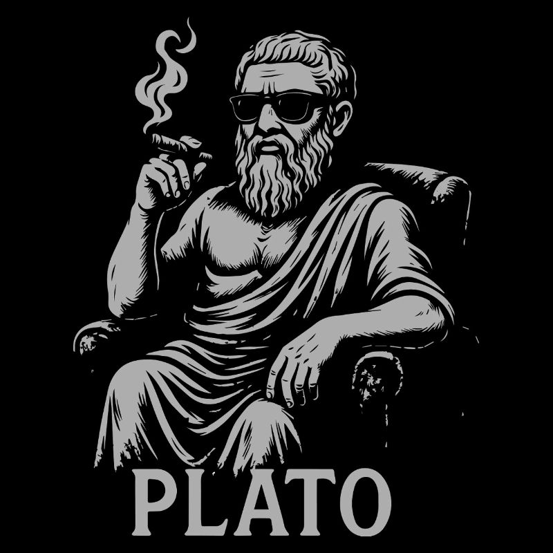 Platon le philosophe antique en hipster
