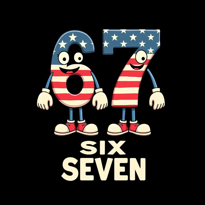 US Flag 67 Memes Six Seven