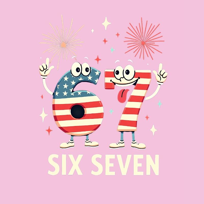 US Flag 67 Memes Six Seven