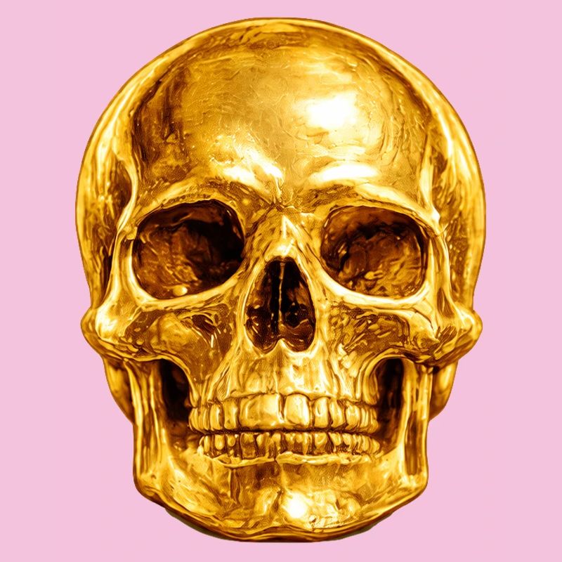 Golden Skull Luxury Gothic