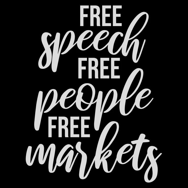 Free Speech Markets People Libertarian Freedom Logo